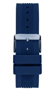 Guess Delta Blue Dial Blue Silicone Strap Watch for Men - GW0051G4