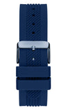 Guess Delta Blue Dial Blue Silicone Strap Watch for Men - GW0051G4