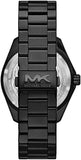 Michael Kors Maritime Three Hand Black Dial Black Steel Strap Watch for Men - MK9181