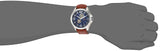 Tommy Hilfiger Bruce Analog Blue Dial Brown Leather Strap Watch for Men - 1791278