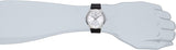 Calvin Klein Surround Silver Dial Black Leather Strap Watch for Men - K3W211C6