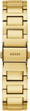 Guess Deco Quartz Crystals Gold Dial Gold Steel Strap Watch For Women - GW0472L2