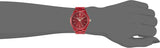 Michael Kors Slim Runway Red Dial Red Steel Strap Watch For Women - MK3895