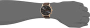 Hugo Boss Navigator Chronograph Grey Dial Brown Leather Strap Watch for Men - 1513496