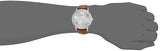 Emporio Armani Renato Quartz Silver Dial Brown Leather Strap Watch For Men - AR11185