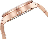Guess Glisten Multifunction Quartz Rose Gold Dial Rose Gold Steel Strap Watch For Women - W16017L1
