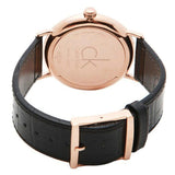 Calvin Klein Surround Black Dial Black Leather Strap Watch for Men - K3W216C1
