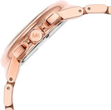 Michael Kors Camille Chronograph White Dial Rose Gold Steel Strap Watch For Women - MK7271