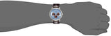 Guess Wafer Analog Blue Dial Brown Leather Strap Watch For Men - W0496G2