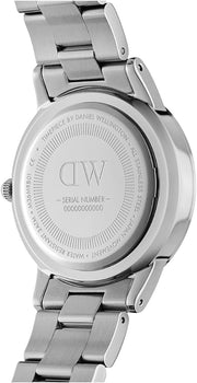 Daniel Wellington Iconic Link Emerald Green Dial Silver Steel Strap Watch For Men - DW00100427