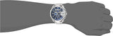 Diesel Mega Chief Chronograph Blue Dial Silver Steel Strap Watch For Men - DZ4417