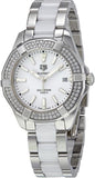 Tag Heuer Aquaracer Diamonds White Dial Two Tone Steel Strap Watch for Women - WAY131F.BA0914