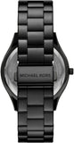 Michael Kors Slim Runway Analog Black Dial Black Steel Strap Watch For Women - MK4734