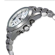Michael Kors Bradshaw Chronograph Silver Dial Silver Steel Strap Watch for Men - MK5535