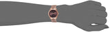 Michael Kors Runway Quartz Brown Dial Brown Steel Strap Watch For Women - MK3418