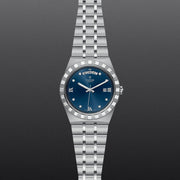 Tudor Royal Automatic Diamonds Blue Dial Silver Steel Strap Watch for Men - M28600-0006