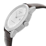 Tissot Luxury Powermatic 80 Silver Dial Brown Leather Strap Watch Untuk Pria - T086.407.16.031.00
