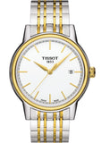 Tissot T Classic Carson Quartz White Dial Two Tone Steel Strap Watch for Men - T085.410.22.011.00