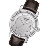 Tissot T Classic Bridgeport Silver Dial Jam Tangan Tali Kulit Coklat Untuk Pria - T097.410.16.038.00