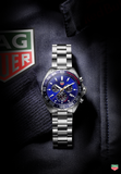 Tag Heuer Formula 1 Red Bull Racing Chronograph Blue Dial Silver Steel Strap Watch for Men - CAZ101AK.BA0842