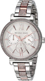 Michael Kors Sofie Chronograph White Dial Two Tone Steel Strap Watch For Women - MK4353