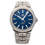 Tag Heuer Link Automatic Blue Dial Silver Steel Strap Watch for Men - WBC2112.BA0603