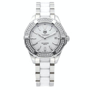 Tag Heuer Aquaracer Diamonds White Dial Two Tone Steel Strap Watch for Women - WAY131F.BA0914