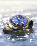 Rolex Submariner Date Oyster 41mm Blue Dial Two Tone Oyster Steel Yellow Gold Strap Watch for Men - M126613LB-0002
