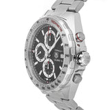 Jam Tangan Pria Tag Heuer Formula 1 Calibre 16 Automatic Chronograph Black Dial Silver Steel Strap - CAZ2010.BA0876