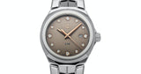 Tag Heuer Link Quartz Brown Dial Silver Steel Strap Watch for Women - WBC131E.BA0649