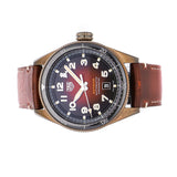 Tag Heuer Autavia Calibre 5 Chinese New Year Maroon panggil Maroon Leather Strap Watch untuk Pria - WBE5193.FC8300
