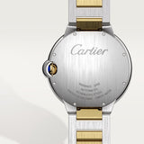 Cartier Ballon Bleu De Cartier Silver Dial Two Tone Steel Strap Watch for Men - W2BB0031