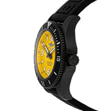 Breitling Superocean Automatic 46mm Yellow Dial Black Rubber Strap Watch for Men - M17368D71I1S1