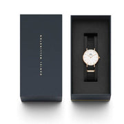 Daniel Wellington Classic Petite Cornwall White Dial Green NATO Strap Watch For Women - DW00100253