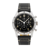 Breitling Avi Ref. 765 1953 Re-Edition Black Dial Black Leather Strap Watch for Men - AB0920131B1X1