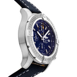 Breitling Avenger Chronograph 45mm Blue Dial Blue Calfskin Strap Watch for Men - A13317101C1X2