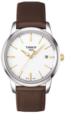 Tissot T Classic Dream White Dial Brown Leather Strap Watch for Men - T033.410.26.011.01