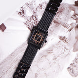 Guess Highline Black Dial Black Mesh Bracelet Watch for Women - W0826L4