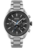 Hugo Boss Montre Distinct Black Dial Silver Steel Strap Watch for Men - 1513857