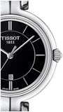 Tissot T Trend Flamingo Black Dial Silver Steel Strap Watch For Women - T094.210.11.051.00