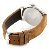 Emporio Armani Luigi Quartz Gray Dial Brown Leather Strap Watch For Men - AR11070