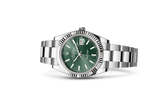 Rolex Datejust 41 Oyster Green Dial Oystersteel & White Gold Strap Watch for Men - M126334-0027