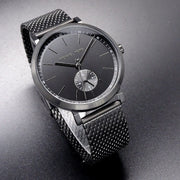 Michael Kors Irving Quartz Black Dial Black Mesh Bracelet Watch For Men - MK8742