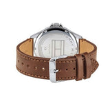 Tommy Hilfiger Multi Function Quartz White Dial Brown Leather Strap Watch for Men - 1791614