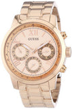 Guess Sunrise Quartz Rose Gold Dial Rose Gold Steel Strap Watch For Women - W0330L2