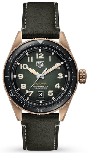 Tag Heuer Autavia Olive Green Dial Watch for Men - WBE5190.FC8268