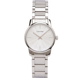 Calvin Klein City White Dial Silver Steel Strap Watch for Women - K2G23146