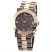 Marc Jacobs Amy Grey Dial Two Tone Steel Strap Watch for Women - MBM3195
