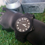 Marc Jacobs Pelly Black Dial Black Silicone Strap Watch for Women - MBM2516