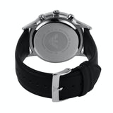 Emporio Armani Giovanni Analog Black Dial Black Leather Strap Watch For Men - AR11431